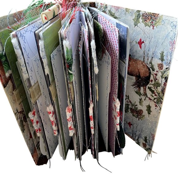 Christmas Junk Journal Album Blank Diary December Daily Writing Bonus Ephemera u - Picture 2 of 15